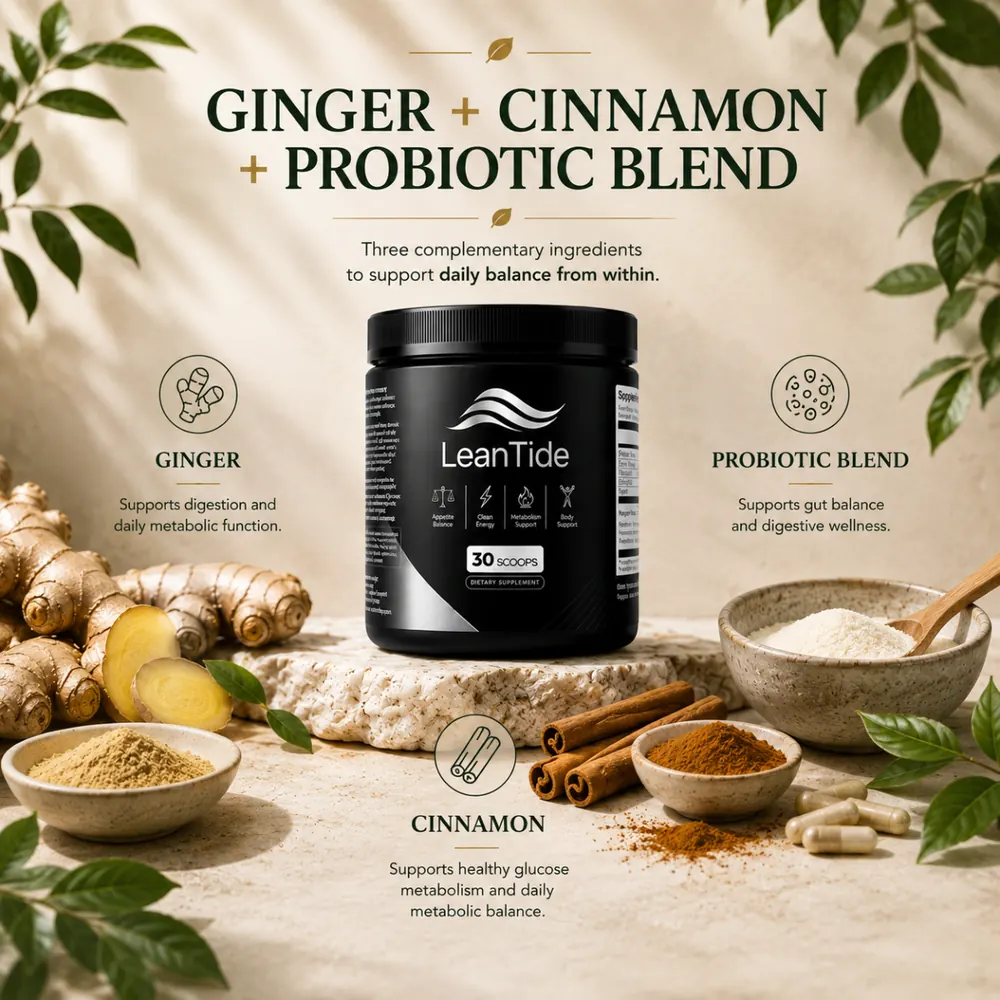 Ginger, cinnamon and probiotic blend
